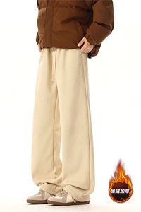 灯芯绒裤子男冬季加绒高个子直筒拖地裤KZ089加长-KZ089加长加绒图片
