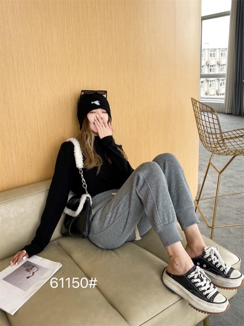 冬季新款超柔复合卫裤系列，女装休闲裤，千百莲