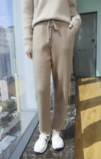 秋冬季新款舒适时尚百搭貂绒小脚裤，女装休闲裤，冬贝尔貂绒