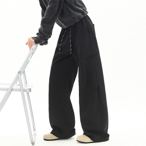 春季2026休闲裤美式运动卫裤阔腿宽松长裤男 C62188-TP4588图片