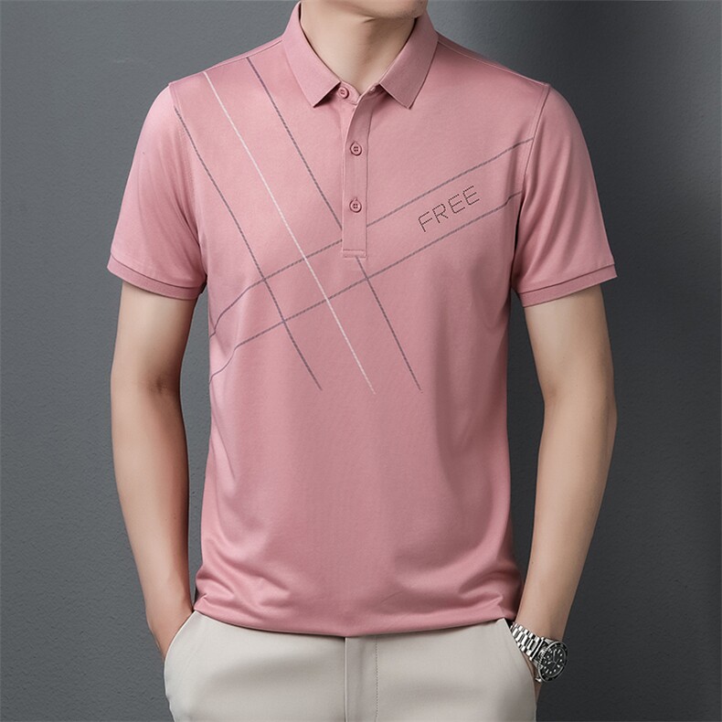 AD9127钱塘2020-3夏季男翻领休闲短袖T恤精品P53图片