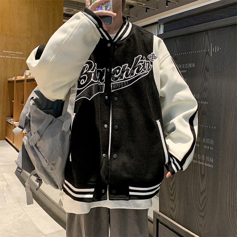 港风休闲夹克男春秋季新款潮牌潮流棒球服韩版ins外套JK1011-P58，男装夹克，星座1008