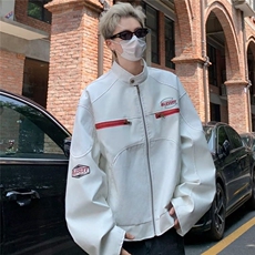 【有货】DJK6710-P68美式高街PU皮衣机车服男春秋新款潮牌夹克潮，男装夹克，星座603-2