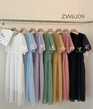 多色连衣裙～～，女装连衣裙，左维