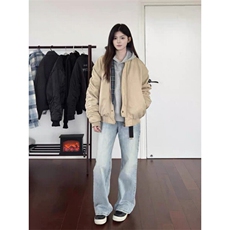 水洗美式复古cleanfit飞行夹克外套JK0115-P78，男装夹克，星座313A(原308A-2)