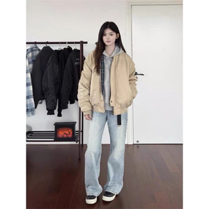 水洗美式复古cleanfit飞行夹克外套JK0115-P78图片