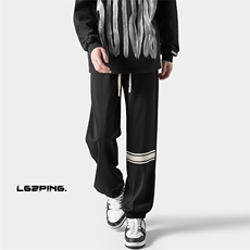 2024春季新款无影墙大码港风菠萝格卫裤M-5XHK24046-特P30，男装休闲裤，电商A022