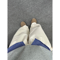 宽松阔腿休闲裤1302-GK03-P58成分100棉控89，男装休闲裤，星座1302