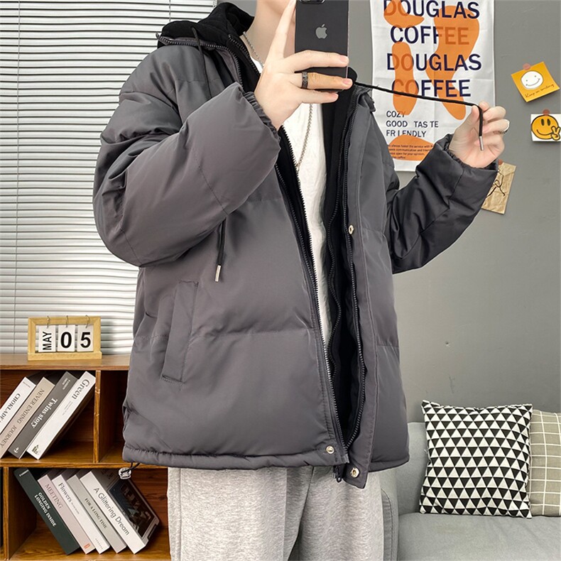 大货到仓！2022港风情侣棉衣男女假两件连帽棉服WT08,男装棉衣,星座1508-3