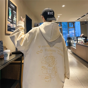 24春秋季360G麂皮绒烧花宽松休闲连帽卫衣JWY252-P55控78图片
