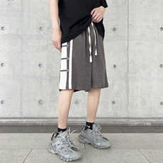主推！2023休闲短裤休闲宽松撞色五分裤313A-1-NK104-P45控58，男装休闲裤，星座808A-1