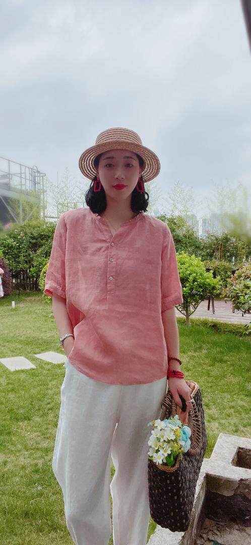 纯苎连衣裙小衫裤子裙子衬衣 时尚风 风淑女风休闲风，女装连衣裙，川哲