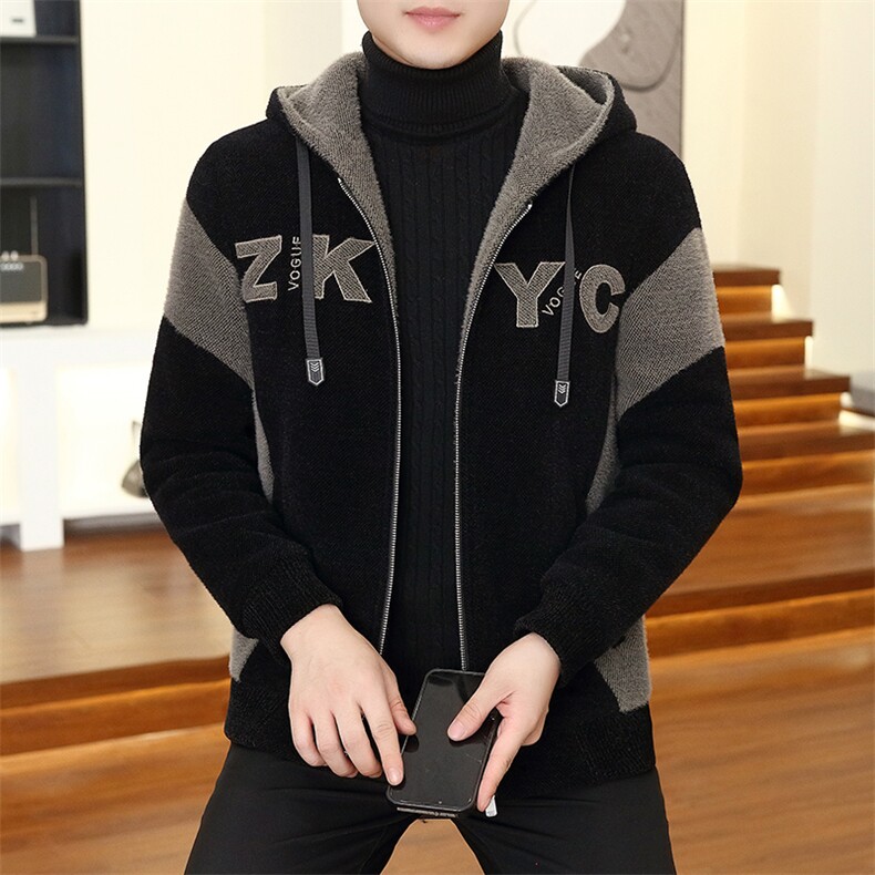 秋冬新款毛呢大衣短款连帽休闲夹克外套上衣男D15P155控238，男装毛呢大衣，电商B226