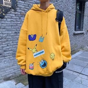 A040-WY2079-P40连帽卫衣男加肥加大码胖子棒球服外套图片