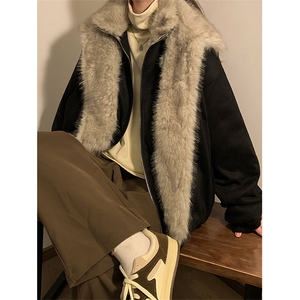 主推冬季假两件座山雕加厚外套潮加厚棉衣XZ102B-1M816-P145图片