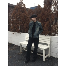 【有货】cleanfit水洗做旧短款牛仔外套美式工装夹克JK03LL-特P78，男装夹克，星座1007（原301D）