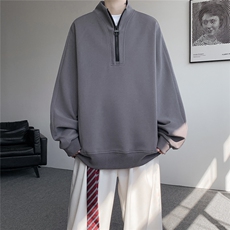 现货WY5532-P46特M-5XL高品质解构拉链立领卫衣，男装卫衣，电商D232