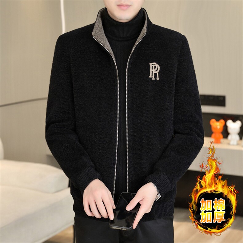 冬季新款男士加棉加厚立领短款毛呢大衣时尚潮流夹克D82P145控238，男装毛呢大衣，电商B226