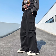 2024新款美式宽松潮牌休闲长裤春季日系多口袋工装裤男K5987-P40，男装休闲裤，星座512-2
