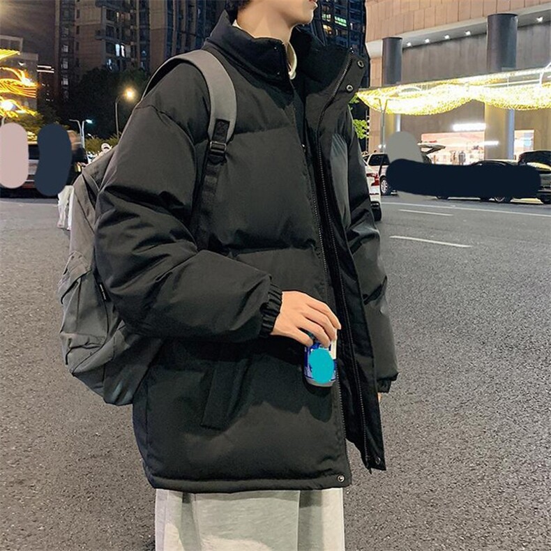 简约男秋冬季加厚防寒棉服外套宽松休闲棉衣气质上衣,男装棉衣,星座1013-1