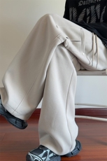 供抖音港风休闲裤男卫裤2026新款秋冬X416B-1-KL912-P60限88，男装休闲裤，星座416B-1