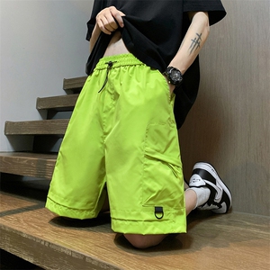 主推夏季工装短裤男宽松工装裤直筒情五分裤 A436-6202-P35图片