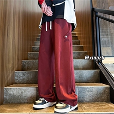 XZ616秋季重磅设计感飘带侧开缝水洗休闲长裤TY1070P65控78，男装休闲裤，星座512A（原616）