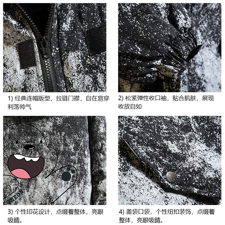 MC49131-P135日系潮棉衣男大码派克服男工装棉服外套棉袄砖墙,男装棉衣,电商A040A