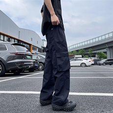 春秋季复古速干多口袋工装裤男款宽松休闲百搭直筒裤，男装工装外套，星座410-7