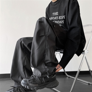 潮牌机能冲锋工装裤男士春季美式高街宽松直筒休闲裤 K7654-P34图片