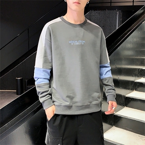 卫衣男秋季新款潮圆领帅气休闲百搭潮流宽松型打底衫上衣服P25图片