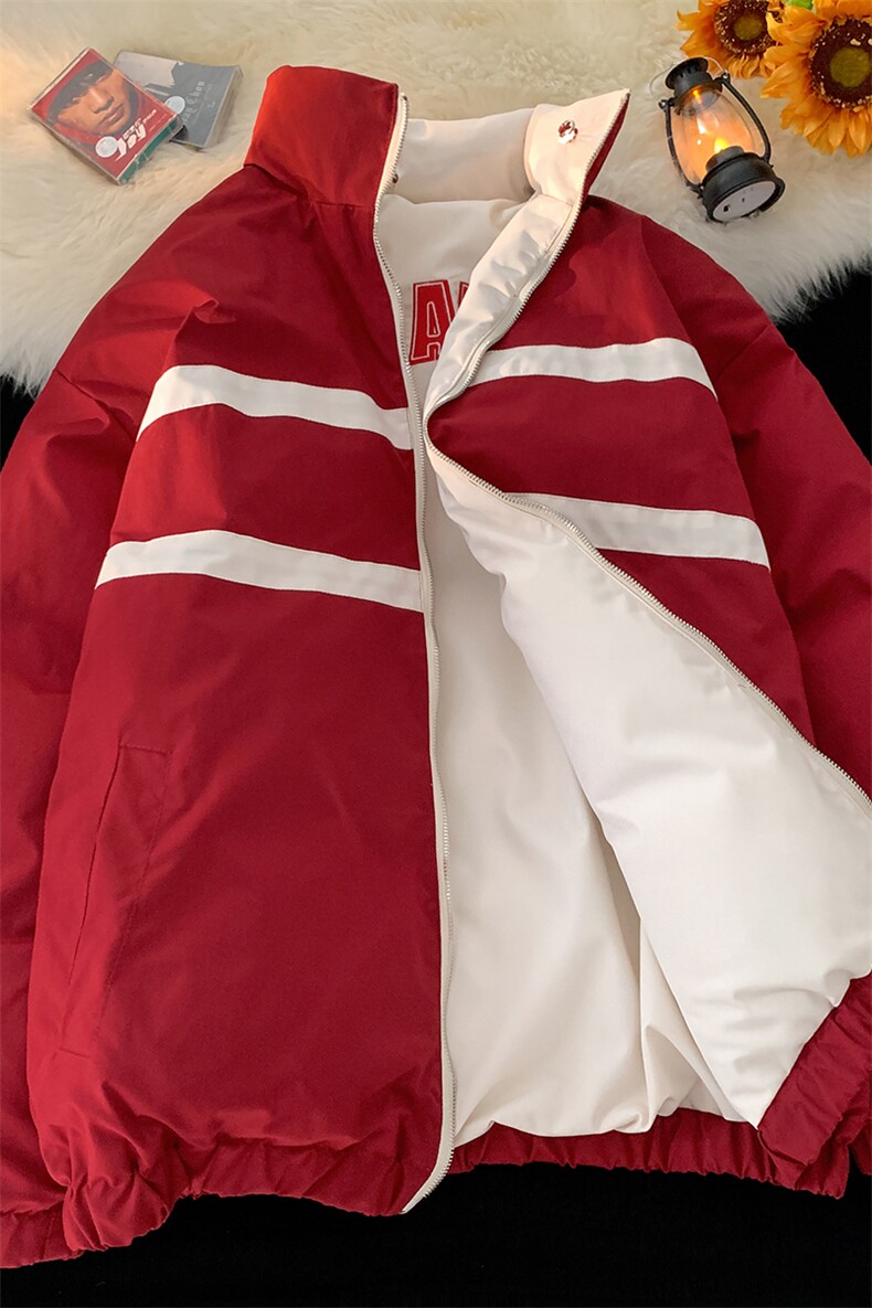 XZ213-GKMY22-P135控158抖音品质直播供货刺绣双面穿立领棉服,男装棉衣,星座213