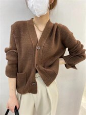 【现货】2021档口加厚毛衣开衫，女装针织衫/毛衣，HuHu