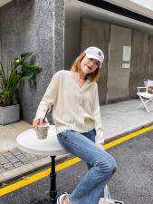 针织羊绒开衫，其它，千百莲