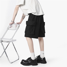 美式无影墙2025夏装基础款跑量大口袋机能工装短裤DK205-特P18，男装牛仔裤，电商042