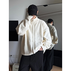 ?松弛美学街头时髦时尚上衣极简日系休闲宽松廓形毛衣HY863TP60，男装针织衫/毛衣，电商A102B