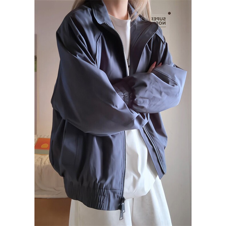 高品质春装新款老钱风美式高街解构立领棒球服飞行夹克休闲外套潮,男装夹克,电商A486