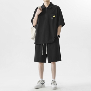 短袖t恤夏季时尚清爽青少年男生休闲运动套装TZ22-特批-70图片