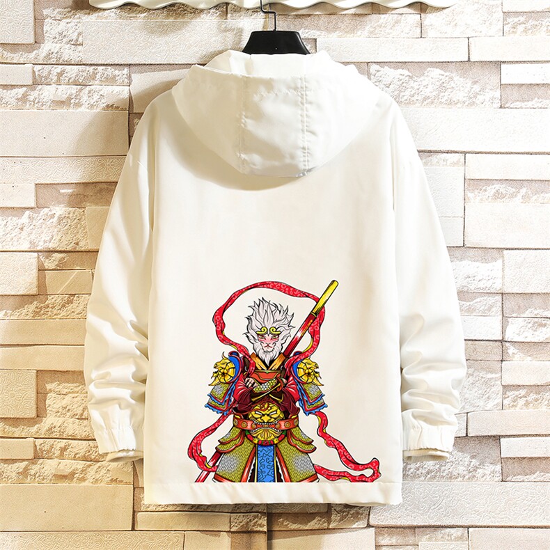 JK65203-P45连帽夹克男大码胖子棒球服上衣外套砖墙挂拍,男装夹克,电商A040A
