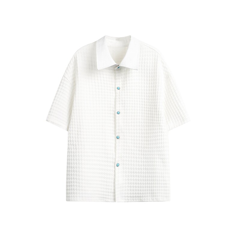 夏季新款纹理短袖衬衫CS417-特批45控78,男装衬衫,电商A072