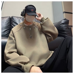 F37-P36 美式高街设计感小众卫衣男2024春季潮牌hiphop宽松上衣图片