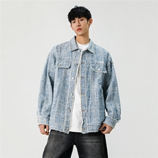 休闲宽松水洗牛仔夹克百搭潮外套JK9004-P88控139有视频，男装夹克，电商A132（原电商B245）