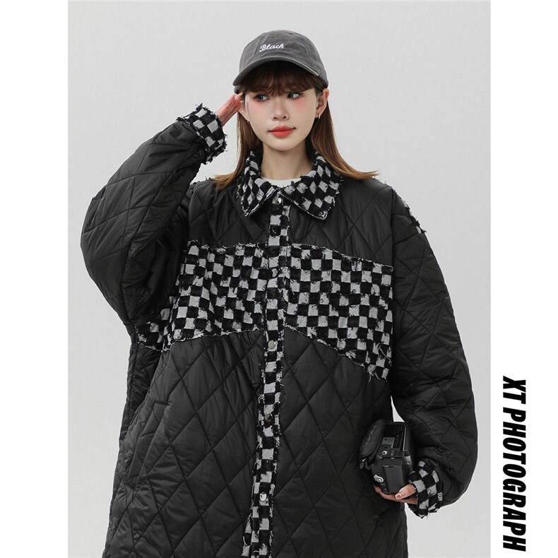 牛仔拼接棉衣加厚夹克夹棉外套大码港风日系1016-1W76P128K158,男装棉衣,星座1016-1（原电商B408-1）