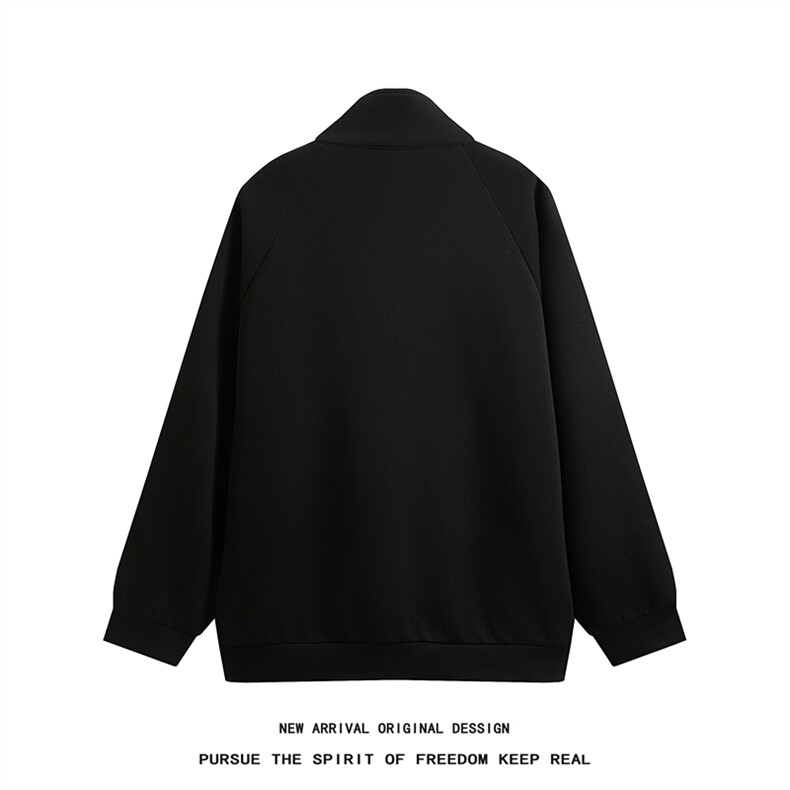 WY5019/P65春装新款高品质不起球织带设计开衫卫衣男潮宽松外套,男装卫衣,电商A141