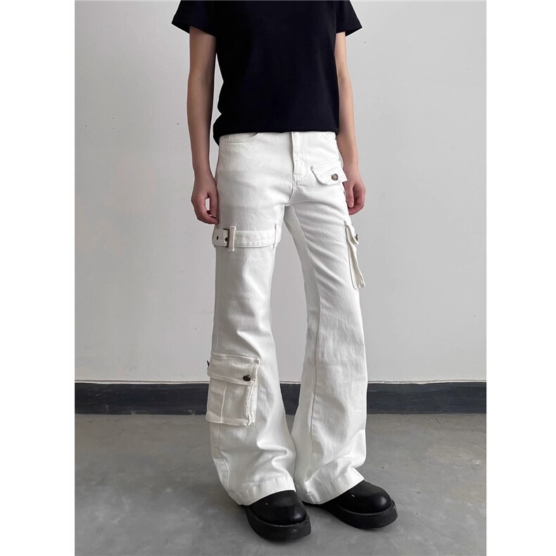 微喇工装牛仔裤男夏季美式高街cleanfit修身显瘦长裤AA137-P60,男装牛仔裤,星座208-5