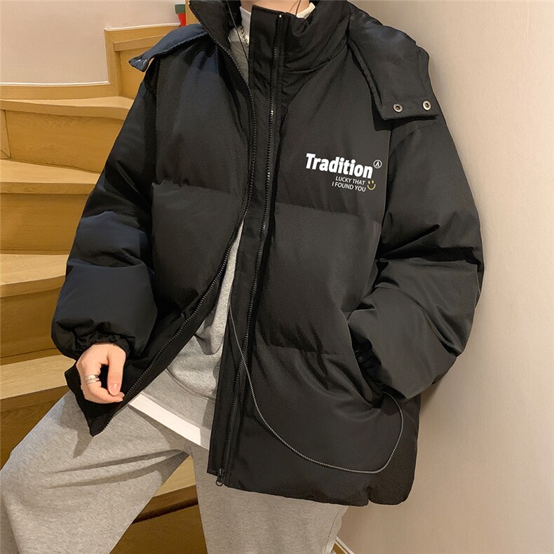 冬季港风韩版宽松加棉加厚连帽冲锋衣棉衣棉服 MY6201 P115控158图片