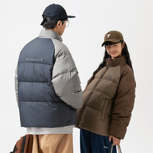 2026冬季新款男日系潮牌立领白鸭绒羽绒服拼色加厚外套YR20-F209图片