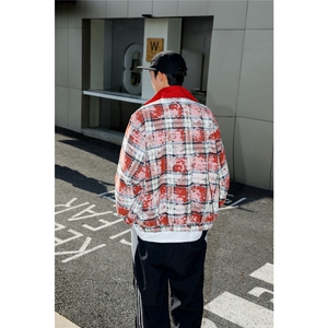 春秋夹克两面穿外套痞帅设计做旧夹克小众1016-1 JK76 P109 K139图片