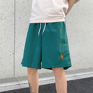 冰丝速干短裤男2024夏季薄款潮牌裤子新款休闲宽松跑步运动五分裤图片