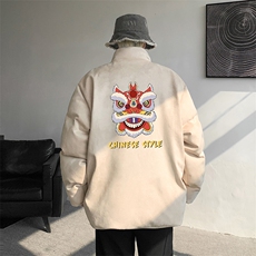 麂皮绒棉衣男大码立领棉袄子男羽绒棉服JM87185-P110，男装棉衣，电商A040